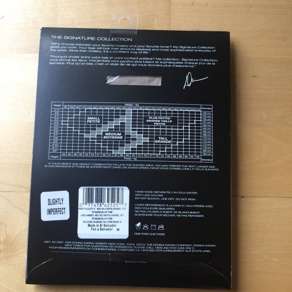 Donna Karan high waisted natural color tights - Picture 2 of 6